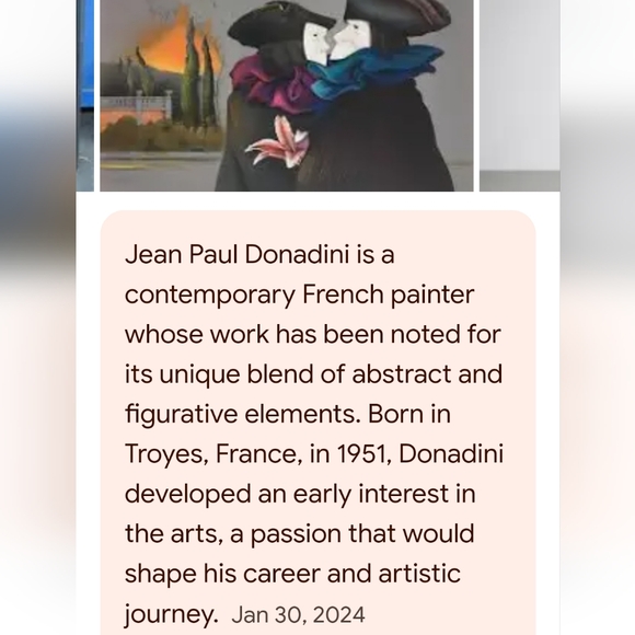 Donadini abstract limited ed.152/175 lithograph SWAN IN GRAND PIANO 20x26 - Picture 3 of 4